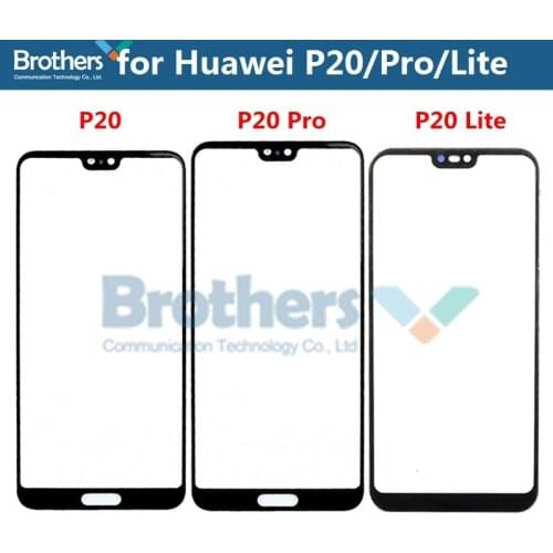 Front Outer Glass Lens For Huawei P20 P20Pro P20Lite Nova3e Touch Screen Glass for P20 Pro Lite Front LCD Glass Lens Replacement