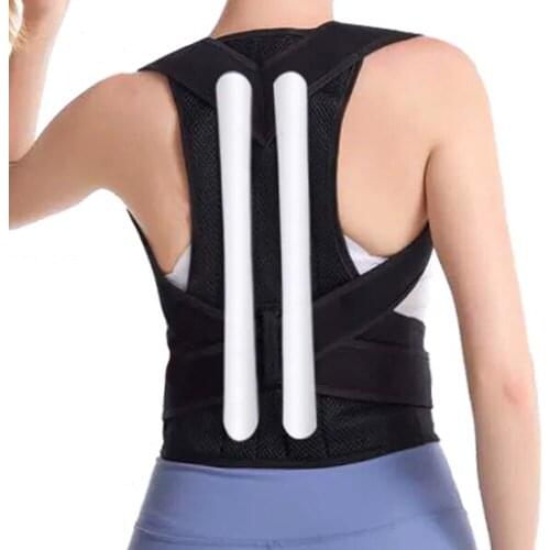 Adjustable Magnetic Therapy Scoliosis Posture Corrector Correction Back Support Shoulder Brace Pain Relief Lumbar Elastic Belt
