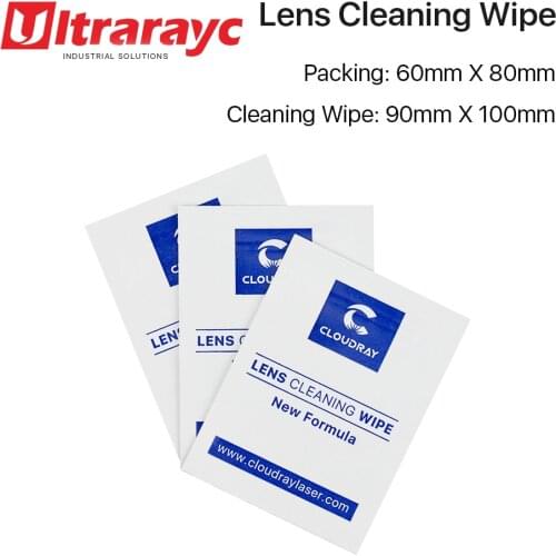 Ultrarayc Lens Cleaning Wipes for 10.6um CO2 and 1064nm Fiber Laser Lenses mirror 10 Pcs Pack