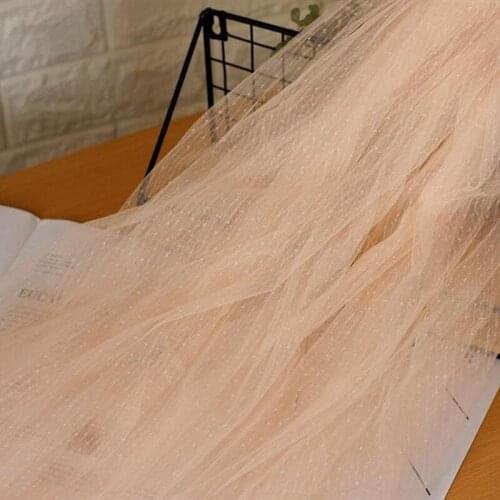 Small Polka Dots Mesh Lace Fabric Stripe Illusion lace Fabric DIY Bridal Veil Wedding Gown Tutu Dress Gift Package
