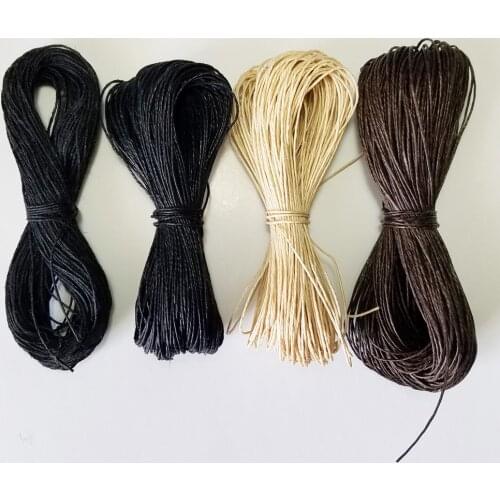 Mixed 100% Linen waxed thread rope 25m-50m/lot high Tenacity Waterproof cords for DIY handmade