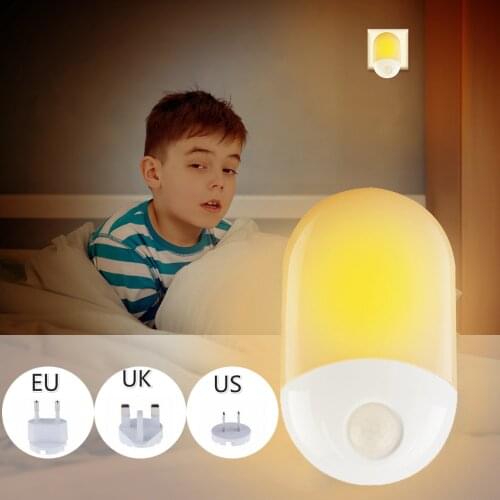 Warm Color Motion Sensor Night Light Wireless Wall Light Magnet Closet Lights Stairs Bathroom Kitchen Emergency LED Night Light