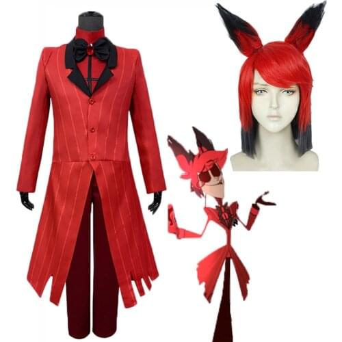 Hazbin Cosplay Hotel CHARLIE Cosplay Costume Uniform Men Women Halloween Carnival Christmas Costumes Clothes Set C160C30
