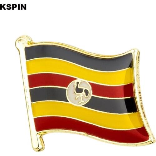 Uganda flag pin lapel pin badge Brooch Icons 1PC KS-0185