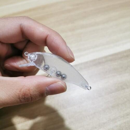 5.5cm/3.6g Slowly Sinking Blank Nude Baits Crank Pencil Minnow Bait Unpainted Lure Bodies Fishing Bait