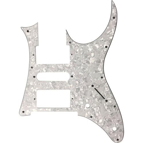 White Pearl HSH Guitar Pickguard for MIJ Ibanez RG 350 DX Guitar Pickguard Humbucker Pickup HSH Scratch Plate Guitar Parts