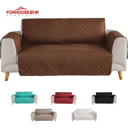 Sofa Couch Cover Chair Throw Pet Dog Kids Mat Furniture Protector Reversible Washable Removable Armrest Slipcovers 1/2/3 Seat