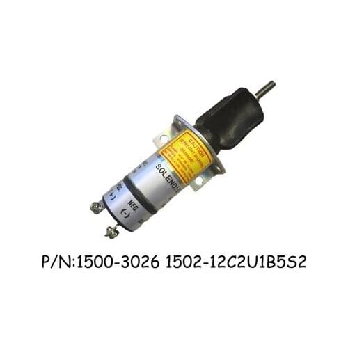 Diesel Stop Solenoid 1502-12C2U1B5S2 Fit for Woodward 12V