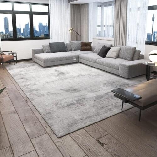 Brief Gray Carpet For Living Room Luxurious Modern Home Bedroom Carpet Decorative Thick Floor Rug Coffee Area Non-slip Table Mat