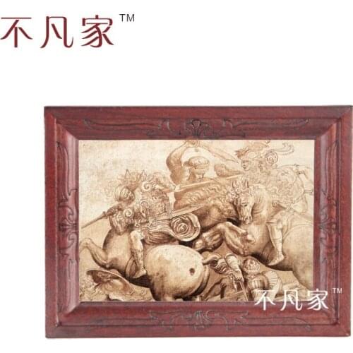 Dollhouse Wholesale 1:12 scale miniature classical ancient warriors oil painting E-12