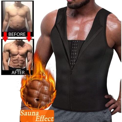 Men Wasit Trainer Veat Compression Shirt for Body Slimming Tank Top Shaper Tight Undershirt Tummy Control Girdle Faja Shapewear