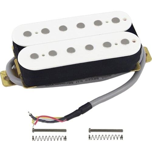NEW White Humbucker Pickup Guitar Neck Pickup Ceramic Magnet 4-Wire for Electric Guitar