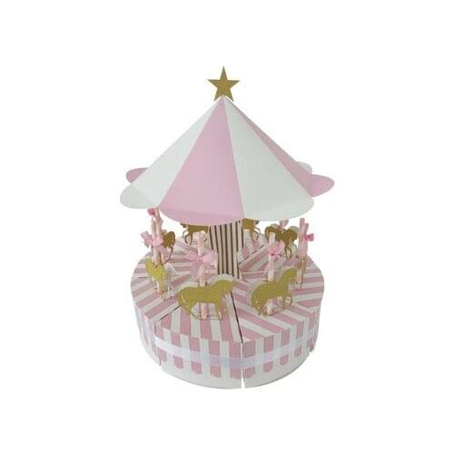 Carousel Gift Candy box Wedding Birthday party Baby Shower decoration box