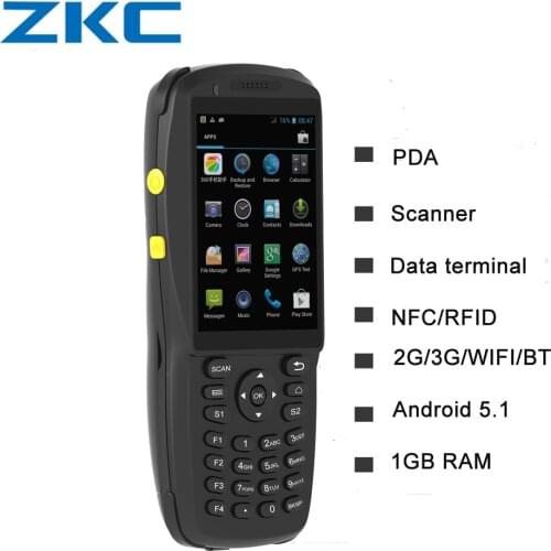 Rugged android data collector QR code barcode scanner android handheld pda with 3G/WIFI/Bluetooth/NFC/Keyboard and touch screen