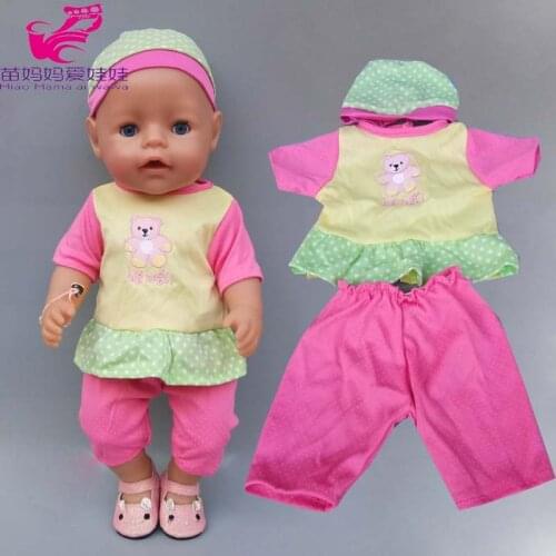 17 Inch Baby Doll Clothes Strap Pants for 40cm Doll Clothes Children Girl Toys Wearing