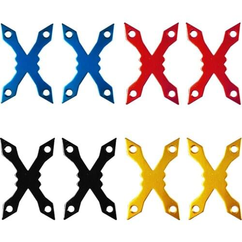 1 Pair Skateboard Metal Gasket X-Shap Longboard Deck Gaskets Haptic Device Training Tools Aluminum Alloy Skateboard Accessories