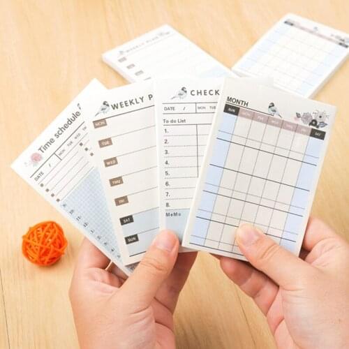 1 Pcs Schedule This Daily Weekly Plan Weekly Goal Habits Schedule Notebook Stationery Office School Supplies