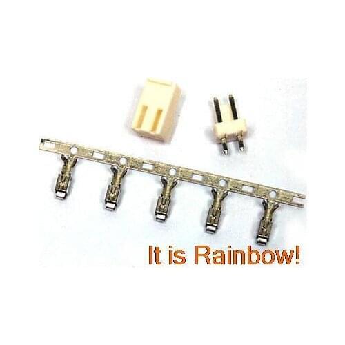 100 Sets VH 3.96mm Connector 2 pins Housing/Base/Pins