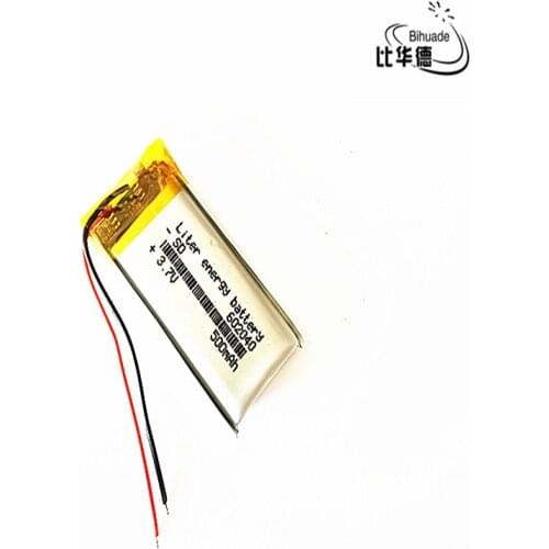3.7V 500mAh 602040 Lithium Polymer Li-Po Rechargeable Battery For DIY Mp3 MP4 MP5 GPS pen camera