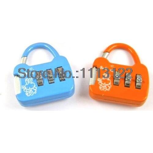 3 Digital Handbag style Lock Backpack Password Padlock Mini Combination Padlock Small cartoon Combination Lock 1Pc