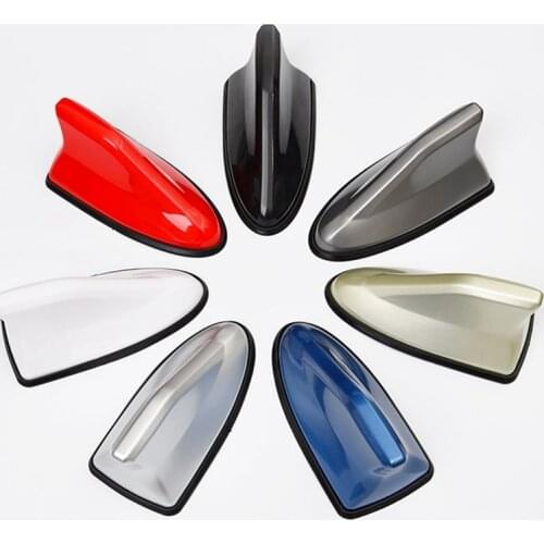 Car Radio Antenna Universal Car Shark Fin Radio With Signal Radio Aerials Roof Antenna Decoration Car Styling
