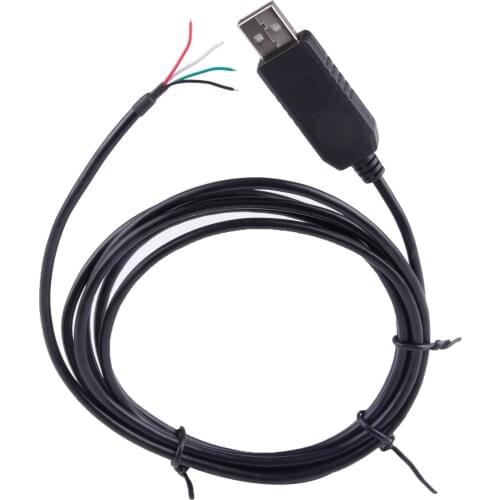 FT232RL USB RS232 Serial 4Pin Wire End Stripped Communication Cable Compatible for USB-RS232-WE
