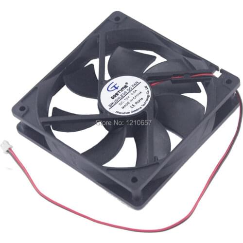 20PCS lot Gdstime 12cm 120mm x 25mm Computer DC 12V 2Pin PC Case System Hydraulic Cooling Fan