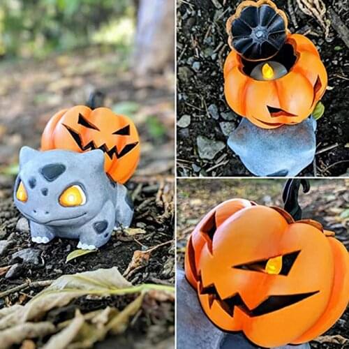 Halloween Pumpkin Dragon 3D Top Pumpkin Detachable Decoration DIY Wonder Frog Seed Back Pumpkin Light Holder Pumpkin Mon-ster