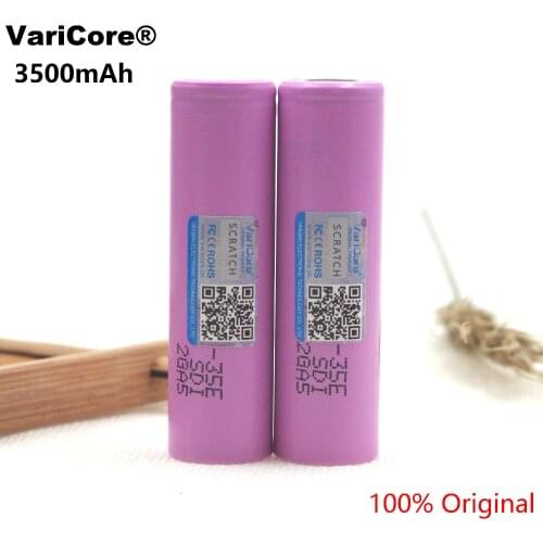 2CPS VariCore 35E original power 18650 lithium battery 3500mAh 3.7v 25A high power INR18650 35E for Samsung electrical tools