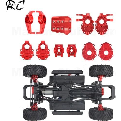 Metal Front Rear Axle Portal Drive Housing Steering Knuckle Caster Blocks for 1/10 RC Crawler Traxxas TRX-4 Axles Upgrade Parts
