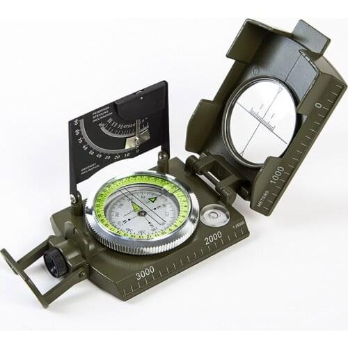 Mulitifunctional Outdoor Survival Military Compass Camping Waterproof Geological Compass Digital Navigation Equipment