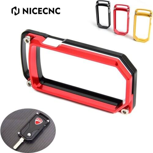 Motorcycles Smart Key Cover For Ducati Diavel 2011-2016 Multitrada 1200 1200S MTS1200 2010-2014 Billet Aluminum Key Remote Case