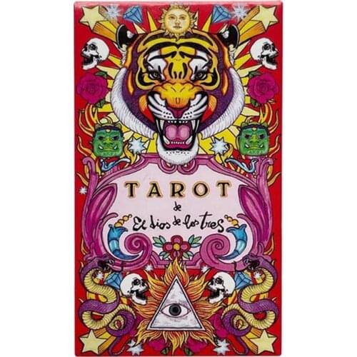 Tarot of The God of the Three Cards Oracle Guidance Divination Fate Tarot Deck Board Games English Card Game