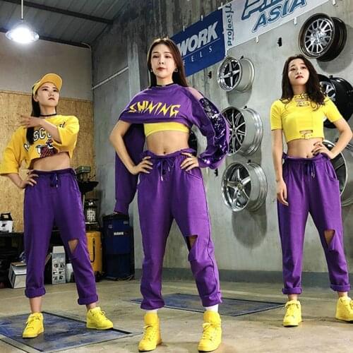 Hip Hop Jazz Clothing Women Nightclub DJ DS Cheerleader Costume Rave Outfit Woman Street Dance Wear Women Stage Costumes DT1043