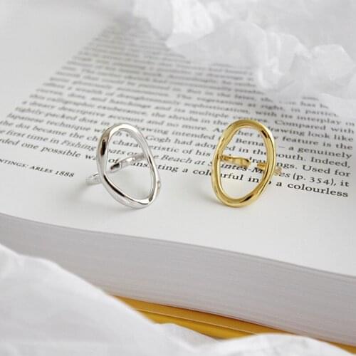 Retro Gold Plated Twisted Irregular Rings For Women Simplicity Fashion Chunky Finger Rings Adjustable Opening Jewelry