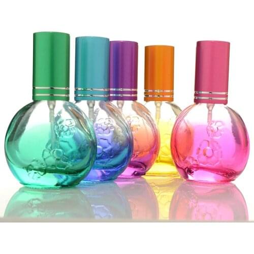 10ml Glass Spray Perfume Bottle Portable Perfume Empty Moisturizing Toner Spray Bottle 100PCS/LOT