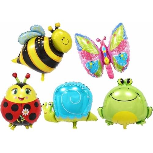 10Pcs Safari Animal Foil Balloons Birthday Party Decoration Kids Toys Lion Cow Zebra Giraffe Monkey Tiger Helium Balloon PA110