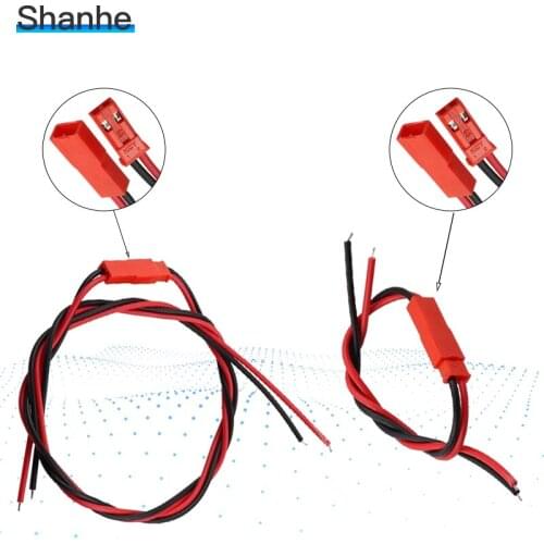 2Pairs 100/300mm 2 Pin Connector Plug JST Cable Male/Female Connectors For RC BEC Battery Helicopter DIY FPV Drone Quadcopter