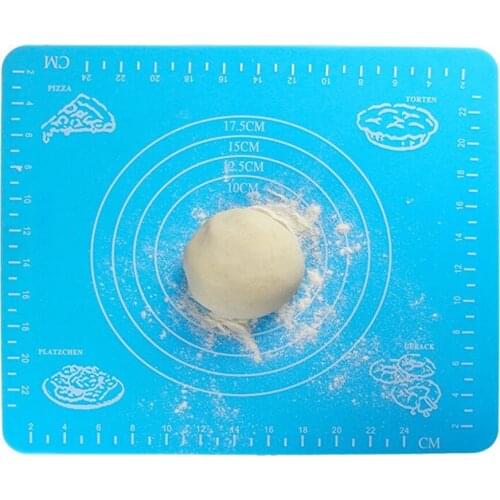 29x26cm Food-Grade Silicone Pad Mat with Measuring Scale Baking Pastry Tools Dough Mat Cake Decoration Paste Petal DIY Tool
