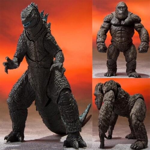 Bandai Godzilla vs. King Kong Quito handle to do ornaments toy machinery king shm dinosaur model blind box giant large
