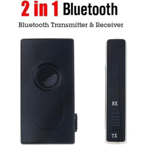 2 in1 Bluetooth Transmitter Receiver Car Kit 3.5mm Stereo Wireless Music Audio Cable Dongle V4.2 Adapter for TV DVD Mp3 Player