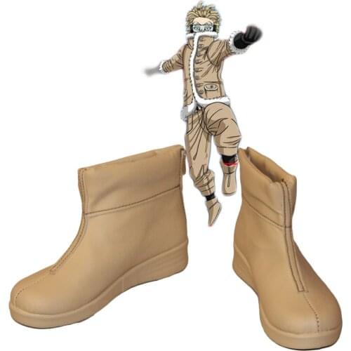 My Hero Academia Wing Hero: Hawks Cosplay Boots Yellow Shoes Boku no Hero Academia Hawks Shoes Cosplay Custom Made Any Size