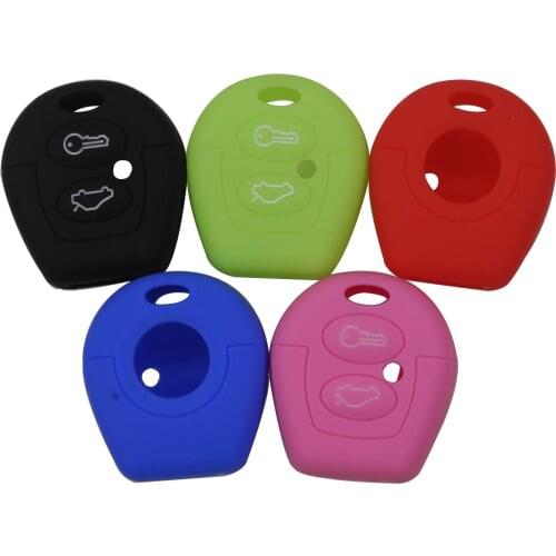 Kutery 10pcs 2 Buttons Key Case Silicone Protect Shell For Seat Ibiza Leon Toledo Cordoba Arosa Alhambra Exeo FR For VW Sharan