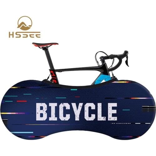 HSSEE 2020 Genuine Simple Road Bicycle Cover Elastic fabric tire Anti-dust cover 24-700C bike indoor dust cover Bike Accessories