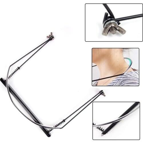 Harmonica Holder 10 Holes Black Beginner Portable Simple Harmonica Neck Holder Adjustable Mouth Organ Stand Harp Rack Metal