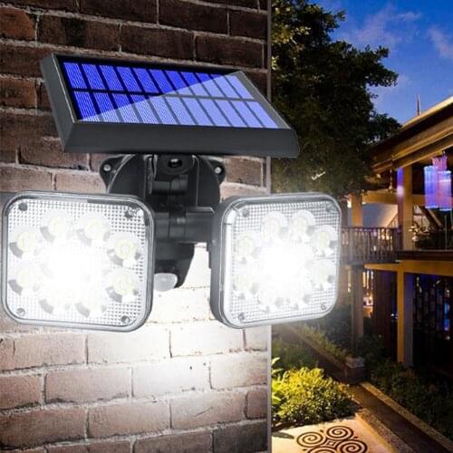PIR Motion Sensor Solar Wall Light LED Outdoor Garden Light Waterproof Solar Power Wallmounted Lamp Infrared Sensor Street Lamp