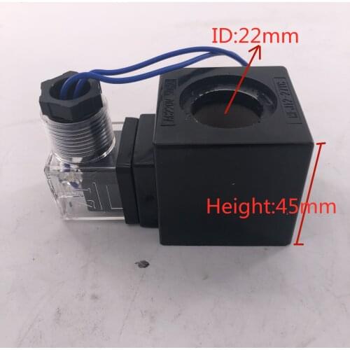Hydraulic solenoid valve coil MFJ12-27YC Inner hole 22mm length 45MM Engineering coil AC220V AC110V