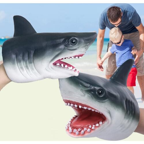 Shark Hand Puppet Animal Head Gloves Kids Toys Gift Hand Puppet For Stories Shark Model Figure Toy Gag Jokes kids Gifts