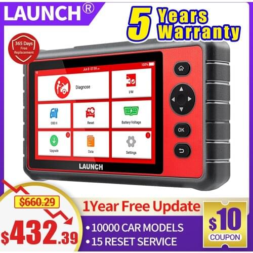 LAUNCH X431 CRP909E OBD2 Car Full System Diagnostic Tool Code Reader Scanner with 15 Reset Service Update Online PK MK808 CRP909