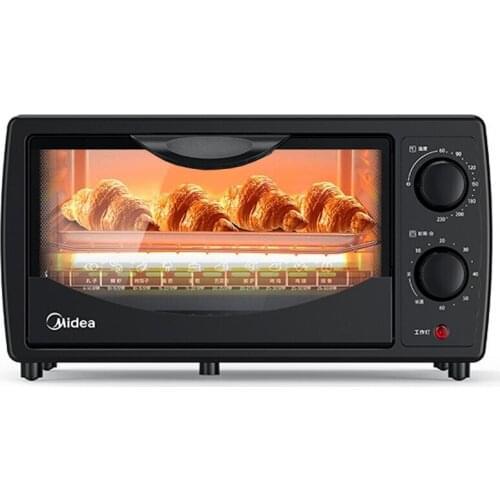 Midea Mini Baking Oven 10L 2 Layers Stainless Steel Bakery Kitchen Appliances Small Conveyor Pizza Ovens Cookies Electric Oven